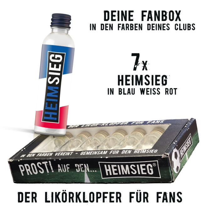 Heimsieg - 7er Fan-Box - Blau Weiss rot