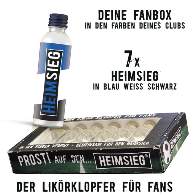 Heimsieg - 7er Fan-Box - Blau Weiss Schwarz