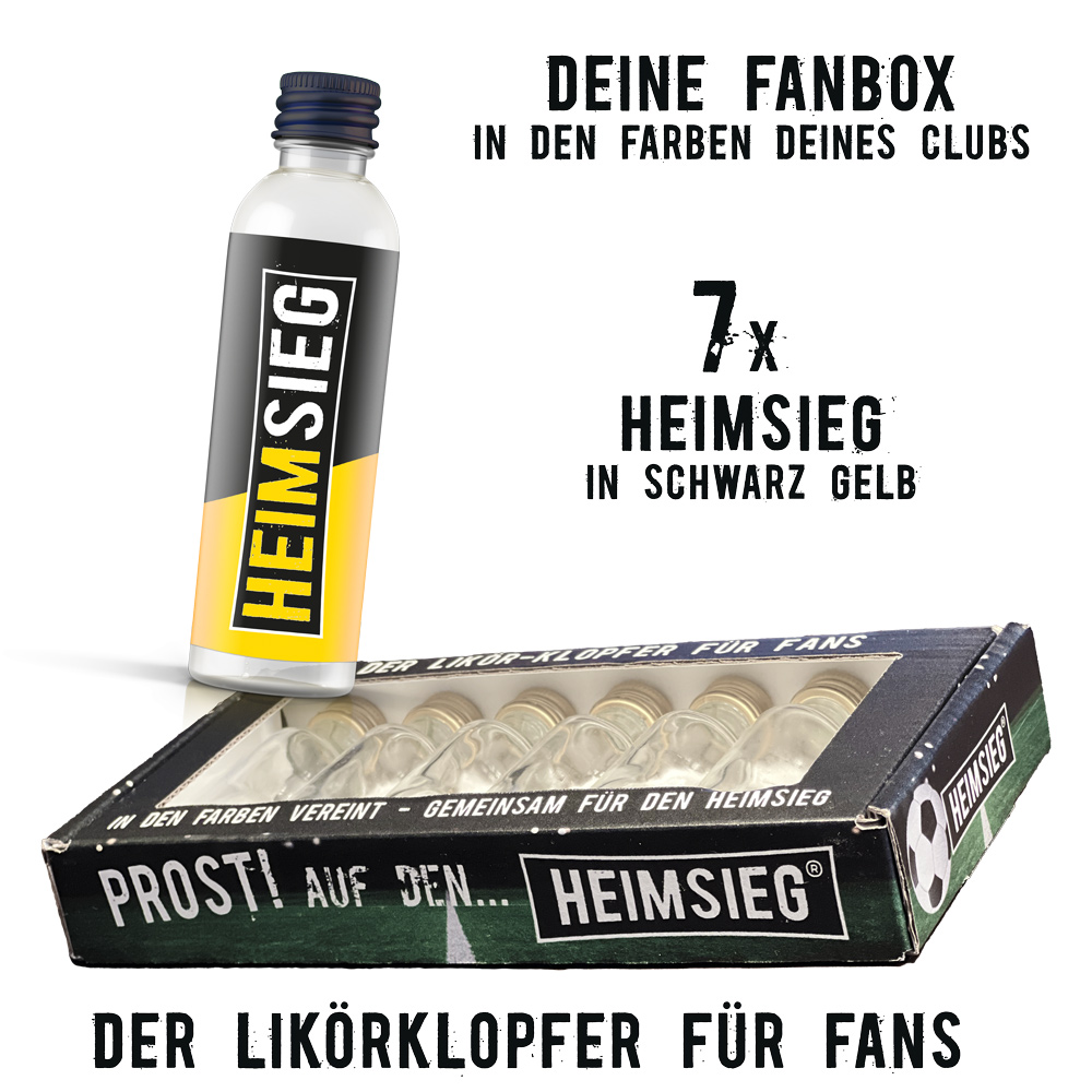 Heimsieg - 7er Fan-Box - Schwarz Gelb