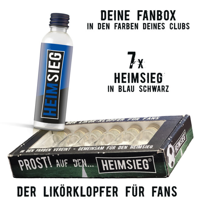 Heimsieg - 7er Fan-Box -Blau-Schwarz