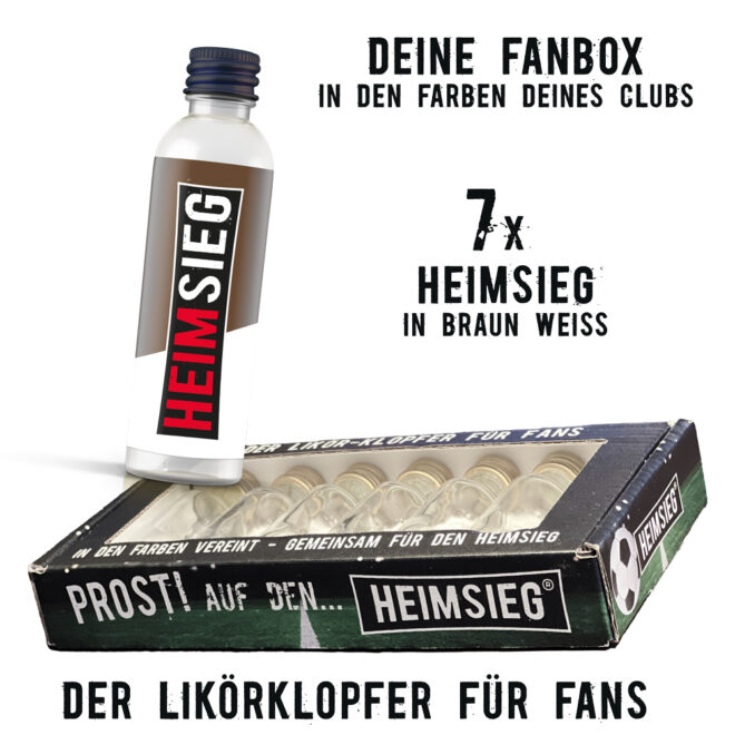 Heimsieg - 7er Fan-Box - Braun-Weiss