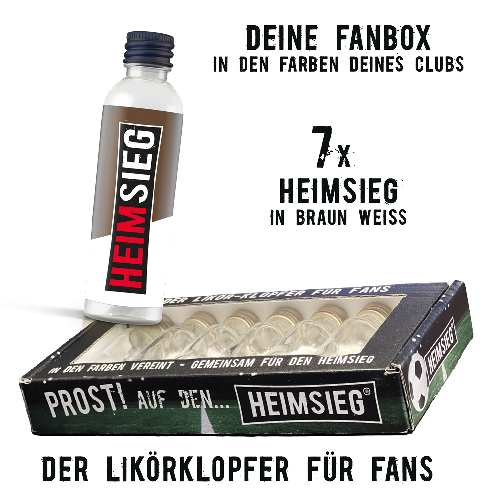 Heimsieg - 7er Fan-Box - Braun-Weiss