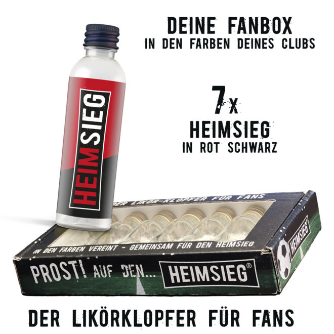 Heimsieg - 7er Fan-Box -Rot-Schwarz