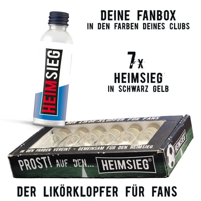 Heimsieg - 7er Fan-Box -Weiss-Blau