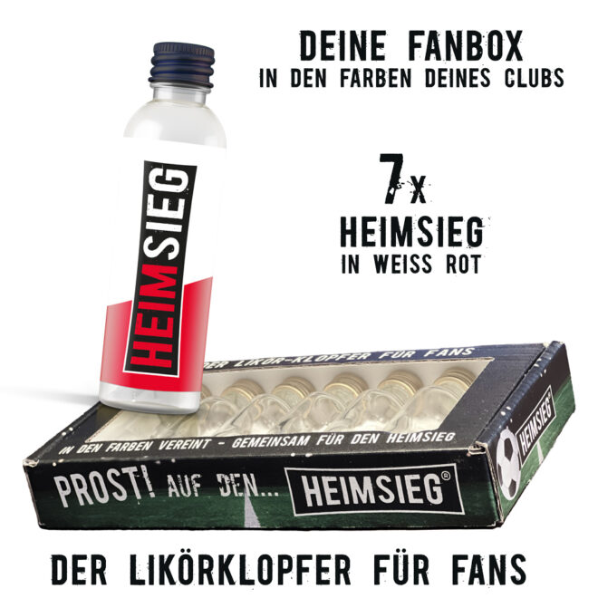 Heimsieg - 7er Fan-Box -Weiss-Rot